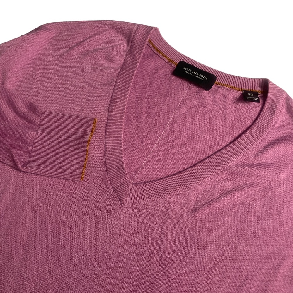 Scotch & Soda XL‎ Pink V Neck Sweater Long Sleeve SOFT